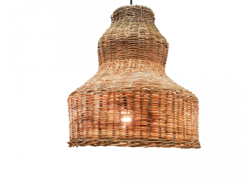 Woven Rattan Natural Pendant Light  - 1